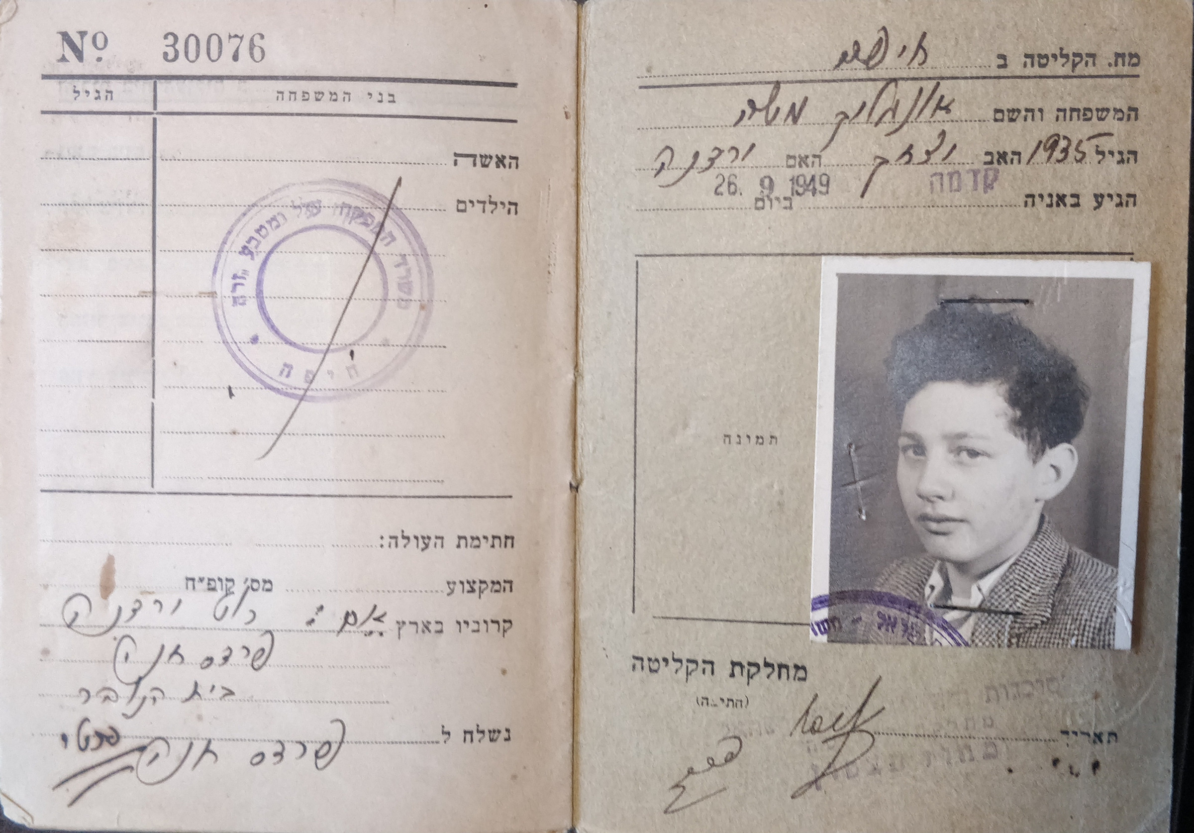 מרדכי פופר – מאלבום המשפחה